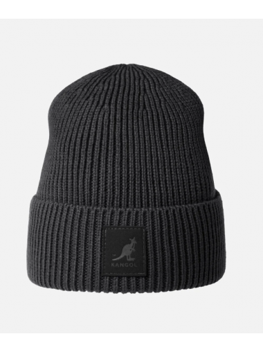 Kangol Patch Beanie Black